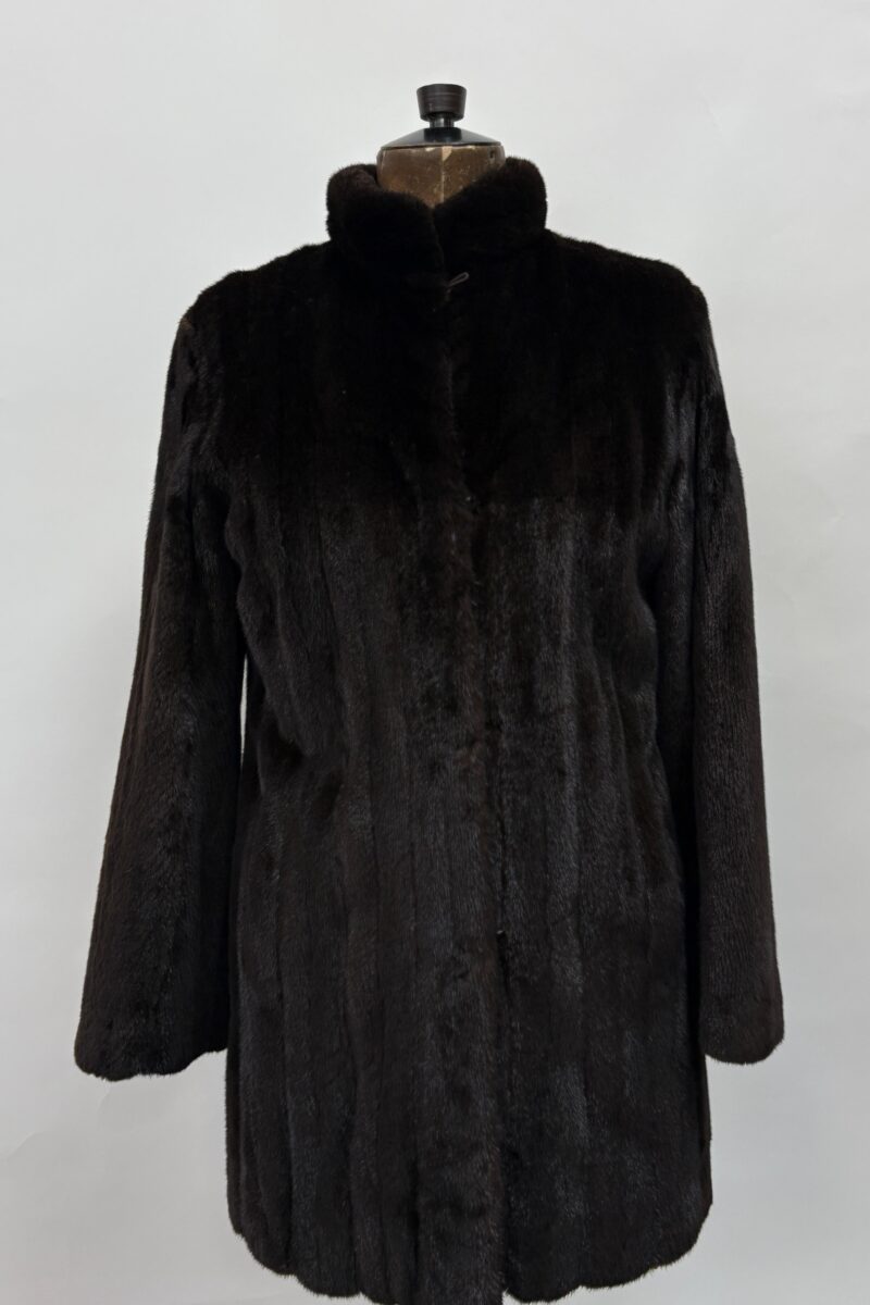 Sheared Mink Coat with Matching Hat and Muff